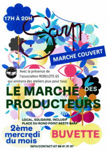 Apéro installation au marché de Sarp