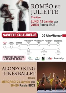 PRENEZ LE BUS POUR ALLER AU SPECTACLE EN JANVIER